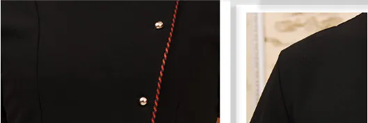 Custom design waiter and waitress uniform