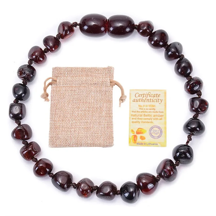 High Quality Baltic Sea Natural Amber Baby Diy Irregular Amber Jewelry Bracelet Hand-Assembled Beads Bracelet for Children
