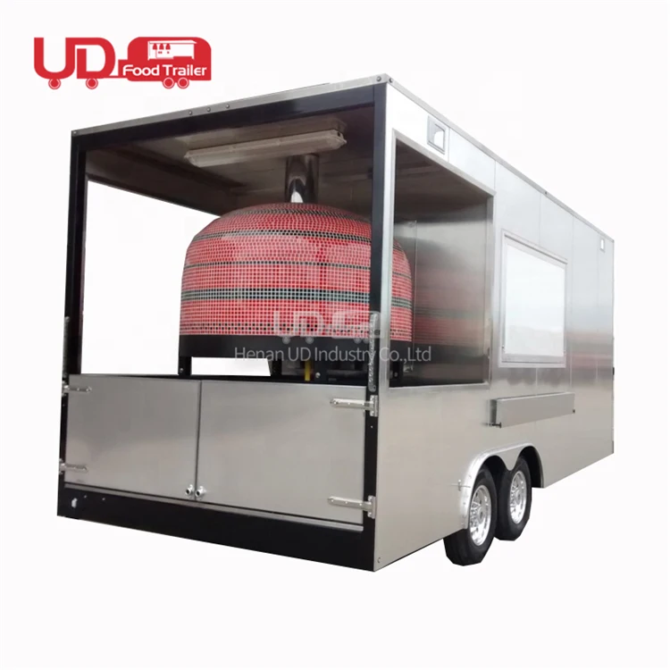 Buy Foodtruck Pizza Food Cart Mini Mobile Kitchen Restaurant Sushi Hamburger Kebab Van Food Trailer Truck
