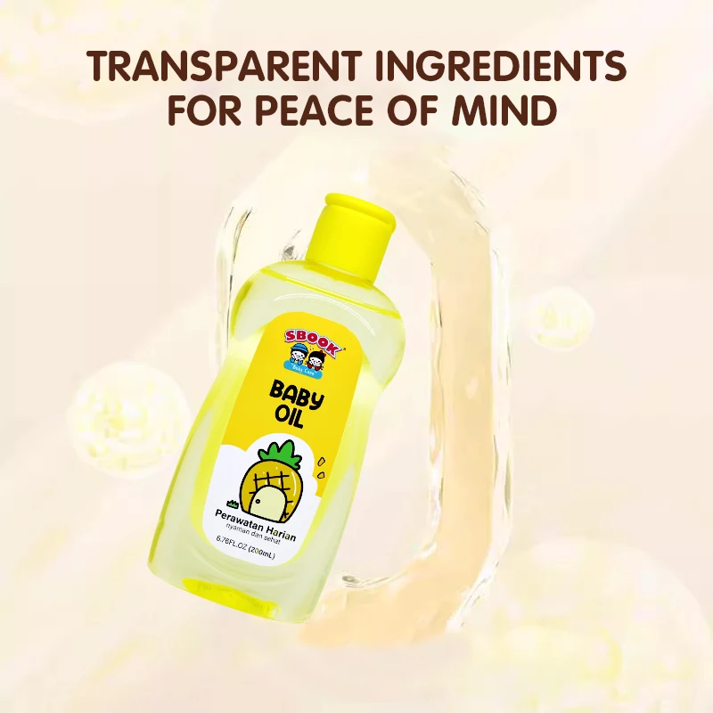 Baby Soothing Hydration Oil for Dry and Sensitive Skin, Moisturizing Baby Oil and Vitamin E