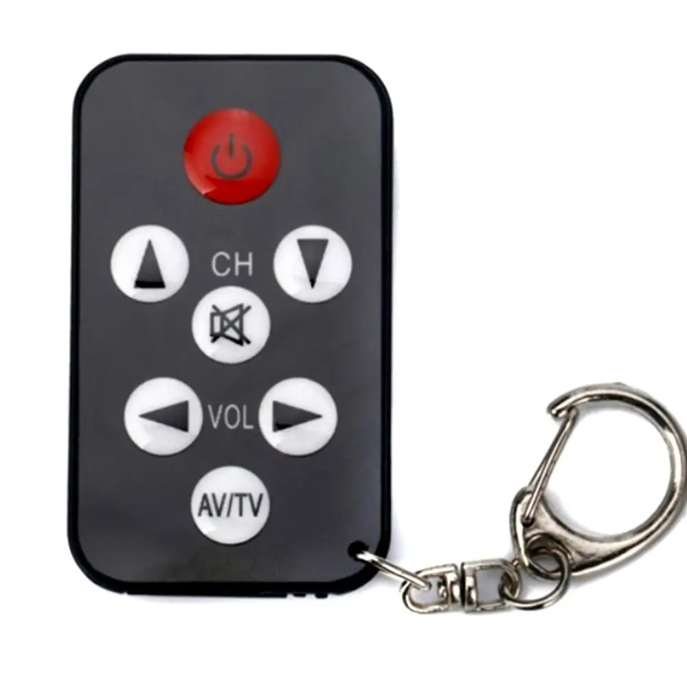 Wireless Smart Remote Controller Universal 7 Key TV Remote Control Mini Keychain Super Slim with Battery Remote Control