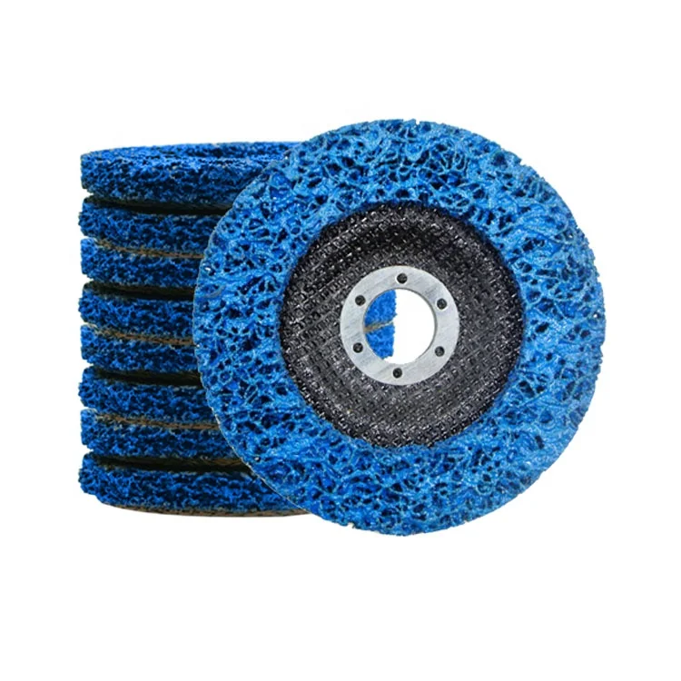 SATC Cleaning battery for Angle Grinder Paint Clean Strip Disc, 4-1/2 Inch Coarse Cleaning Disc Blue