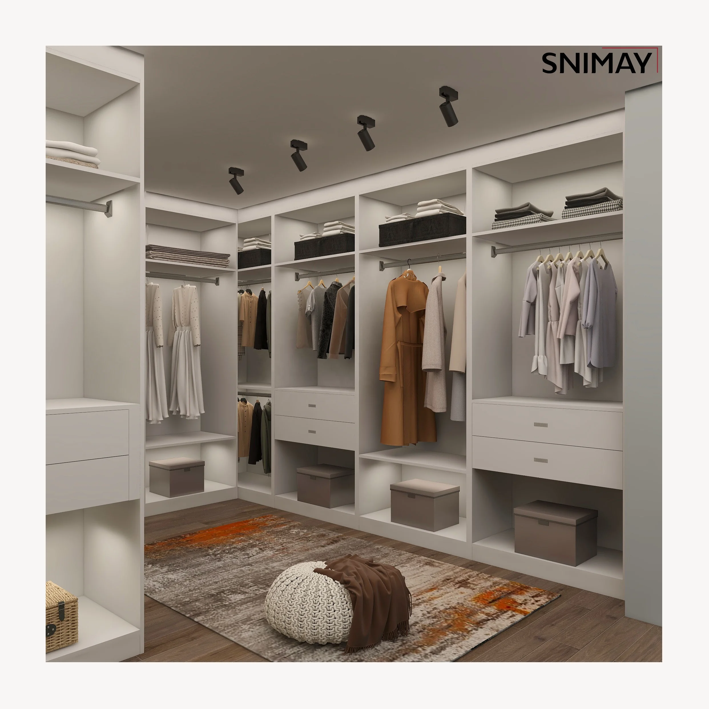 High Quality Modern Home Customized Wardrobe Design For Dressing Room