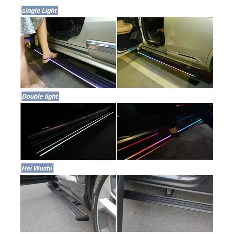 App control Decorative  Universal Foot rest Pedal Side Step Bars Running Boards universal for SUV Mitsubishi Outlander 2023 2024