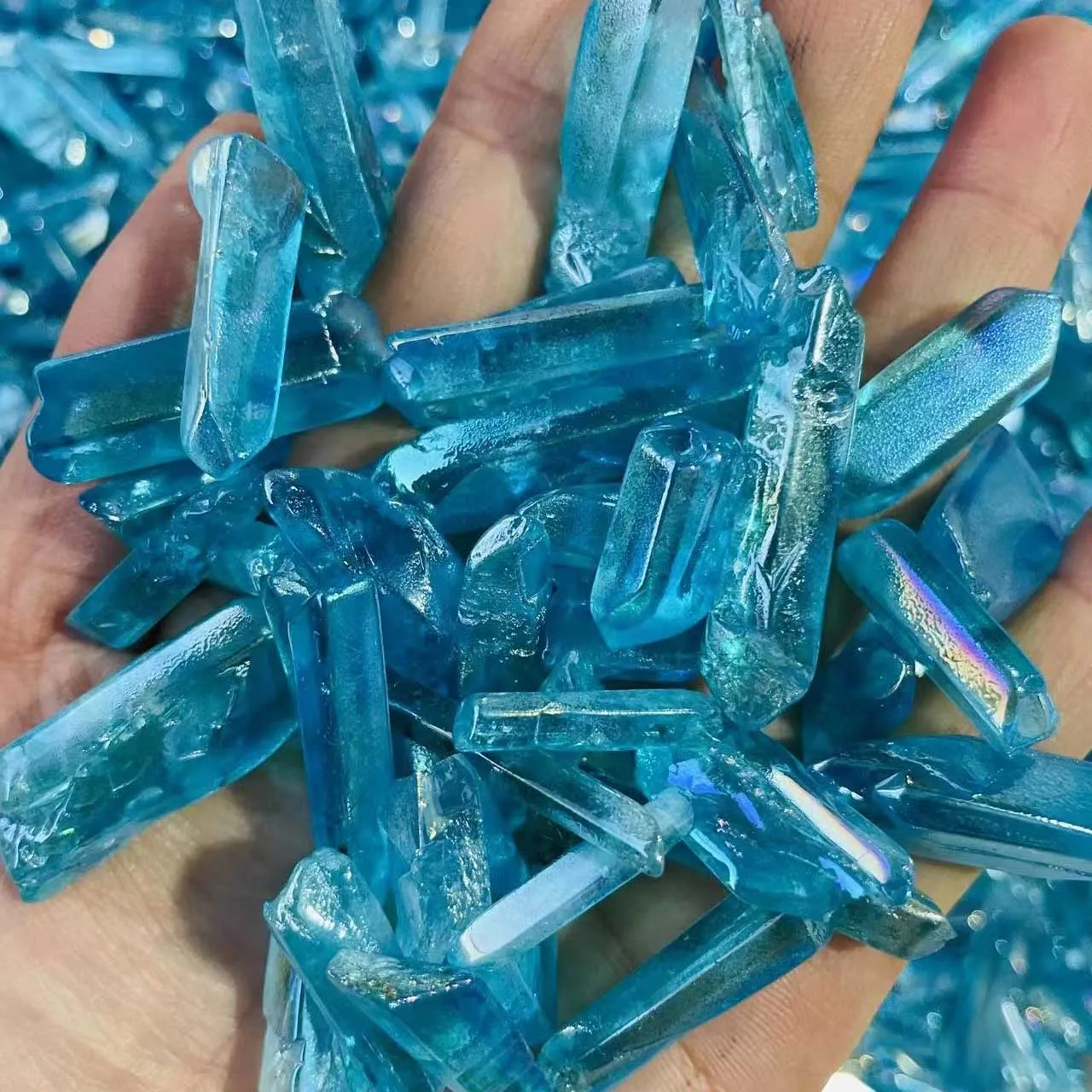 Wholesale Natural Crystal Healing Clear Quartz Point Angel Aura Rough Polished For Decoration