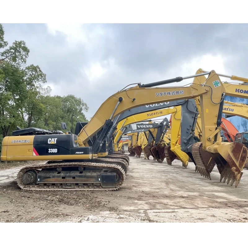 Низкая цена 90% новый оригинальный японский DPF б/у экскаватор cat 330d 2022 машина гусеничный для продажи 30 тонн большой высококачественный
