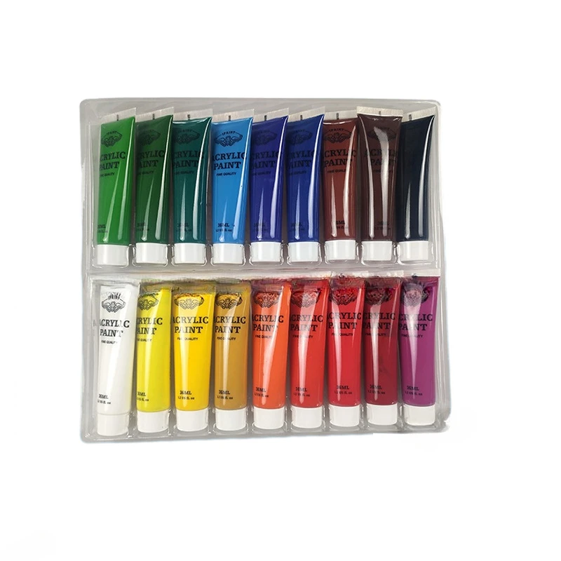 36ml*18 color acrylic paint, watercolor paint, art hand painted paint, acrylic paint supply