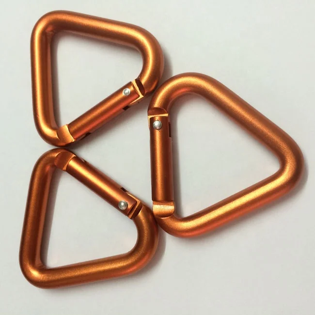 High Quality Colorful Triangle Aluminum Alloy Carabiner