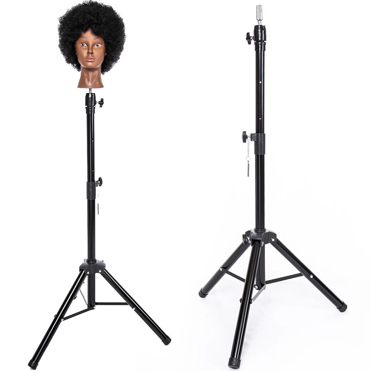 Amazon Hot sale salon beauty school Foldable Stand for Hair Salon Tripod Hairdressing Training Practice Wig Stand