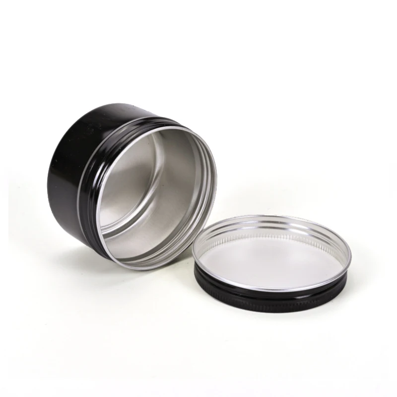 120 г/мл пользовательский раунд/пустой/герметичная алюминиевые жестяные коробки чая черный косметический Опарник подарочная жестяная коробка с крышкой винта