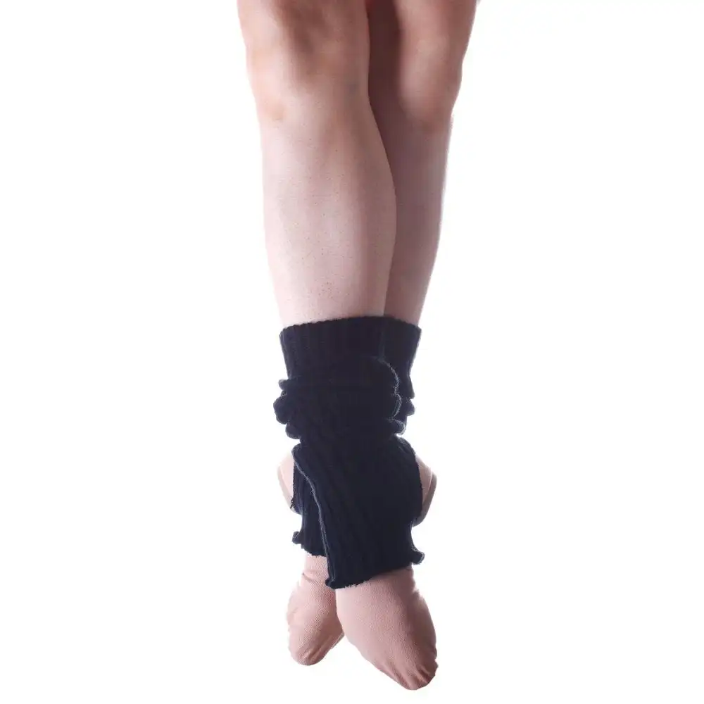 
AJ19496 Wholesale Custom Girls Hot Pink Cashmere Over Knee High Fluffy Dance Knit Long Leg Warmers 