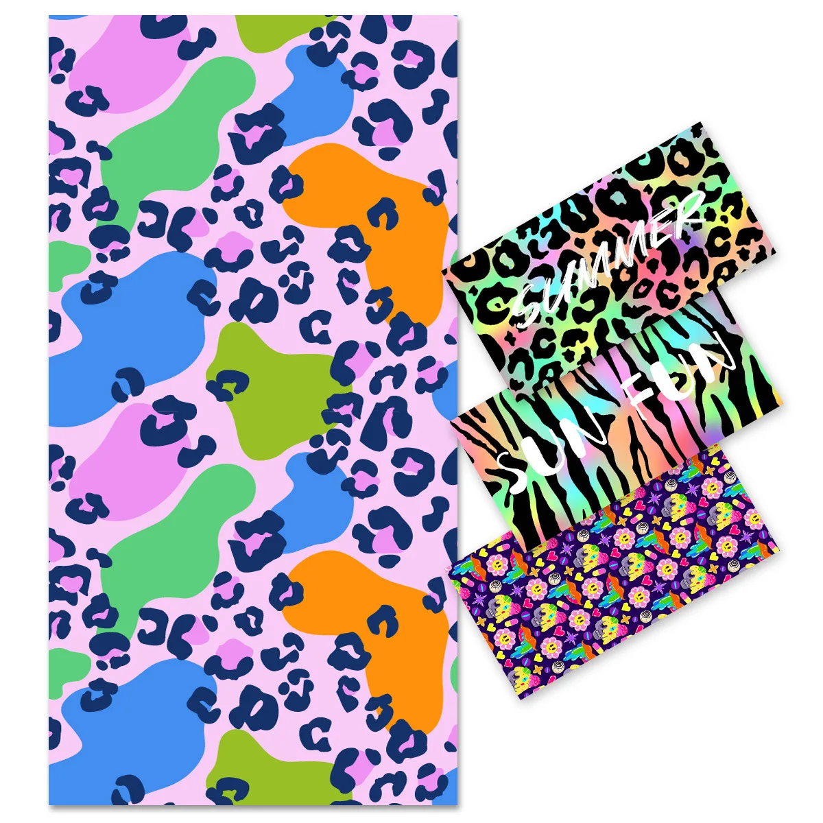 Cheap Water Absorption Microfiber Custom Logo Soft Comfortable Cartoon Printing Beach Towel