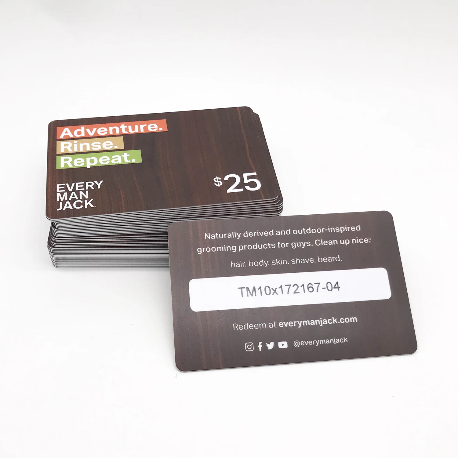 GIFT CARD WITH UNIQUE CODE