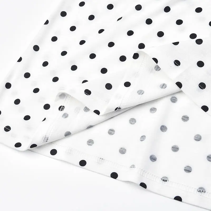 
2021 Maternity Care Mummy Cotton Super Soft Round Collar polka dot Short-Sleeve Midi A Empire Waist Women Dress For Nursing 