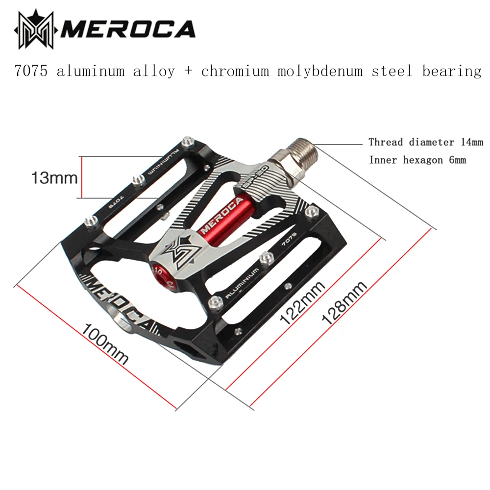 Aluminum alloy pedales bicicleta mountain bike pedal sepeda DU bearing ultralight bicycle pedals