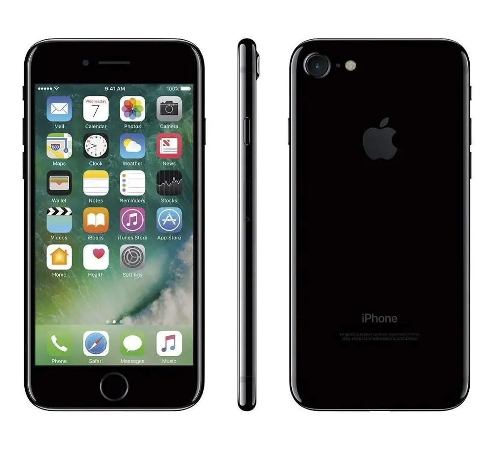 Real Stock Wholesaler Jetblack A Grade 128Gb Carrier Unlock I Phone For Iphone 7