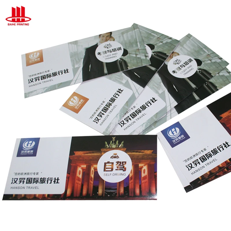 Custom Color Printed Product Promotion Matte Laminate Tri- Fold Design Paper Brochure Printing OEM Offset Printing Chart Paper