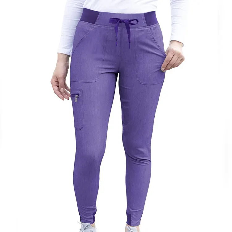 
Wholesale Custom Women Cargo Trousers Fashion Hospital Uniforms Sets Short Sleeve Jogger Figs Designer Nurse Scrubs Uniform Pant 