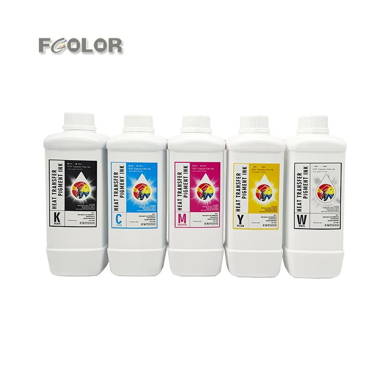 Fcolor 30cm 43cm 60cm dual head dtf ink for xp600 1390 4720 i3200 dtf printer ink
