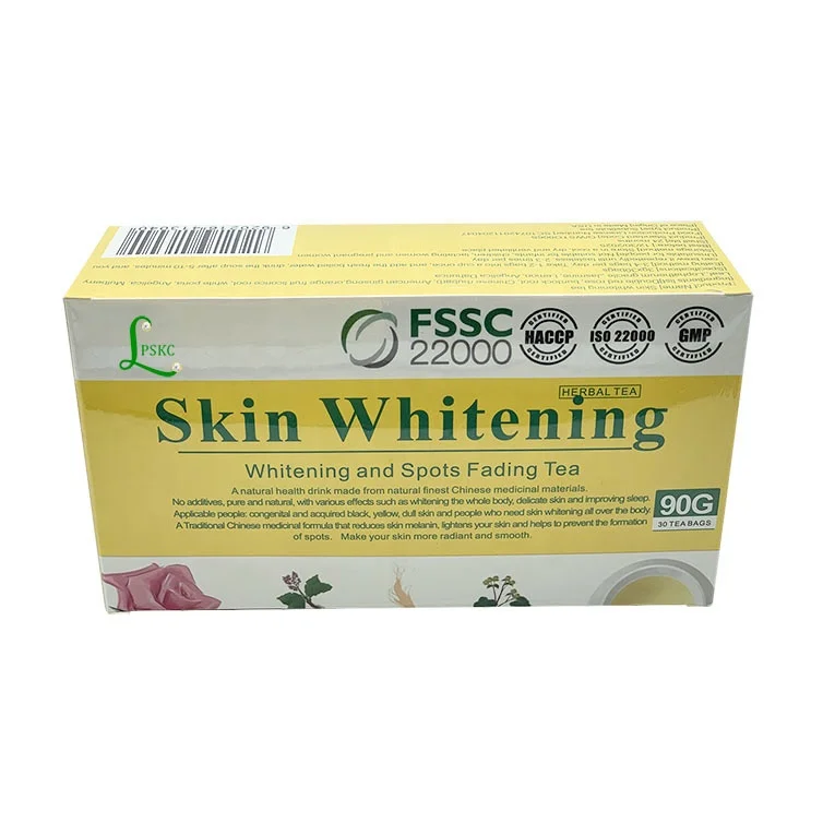 Private Label Health and Beauty Products Skin Whitening Spots Fading Tea organic whitening skin lightening detox glow tea