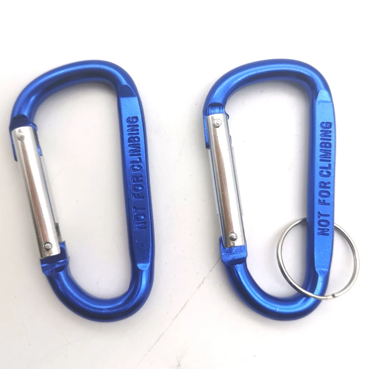 Best Price custom logo small aluminum carabiner lock climbing keychain snap hook