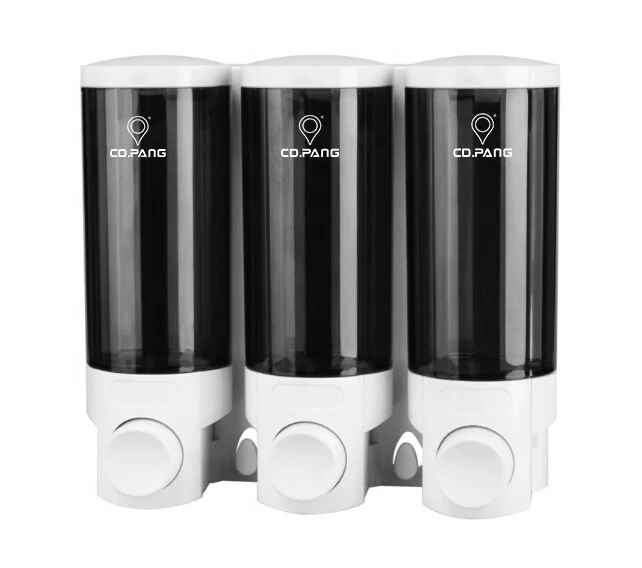300*3ml Wholesale Bathroom shower soap shampoo dispenser 3 containers CD-3006B