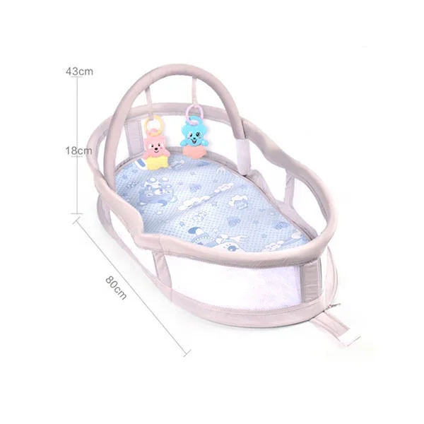 Складная кроватка детская корзина ручной работы из натурального хлопка и полиэстера постельное белье для младенцев экологически чистые детские кроватки