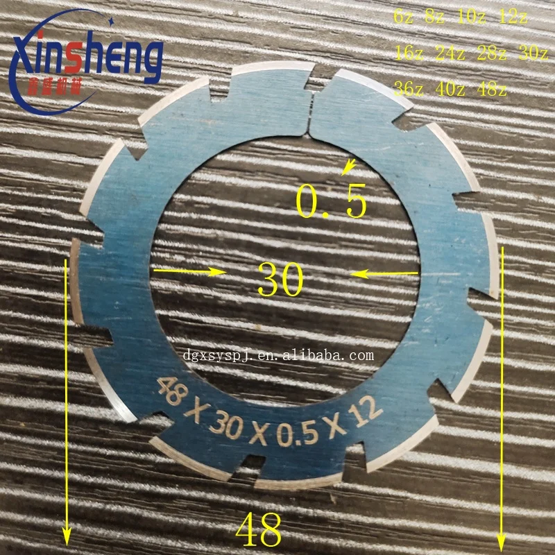 for stahl Folding machine parts Perforation blade Perforated knife 48x30x0.5 high quality Paper knife Circular tooth knife