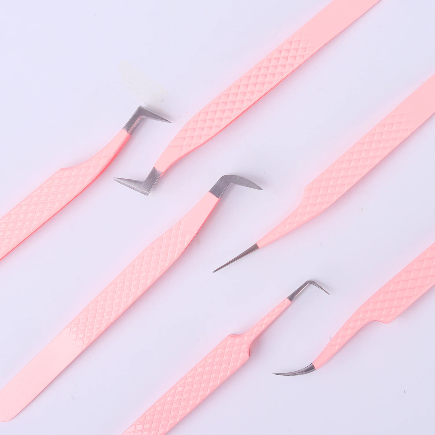 Russian Volume Stainless Steel Pointed Volume Eyelash Extension Tweezers High Quality