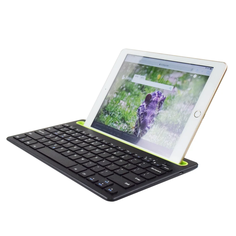 NEW Blue  tooth Wireless Keyboard with Slot for Notebook Tablets Laptop coumputer Pad keyboard rechargeable