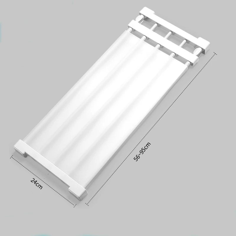 
Adjustable 56-95cm Storage Holders for Organizer Bathroom Organization Storage Holders Metal Shelf Organizer Tension Rod Shelf 