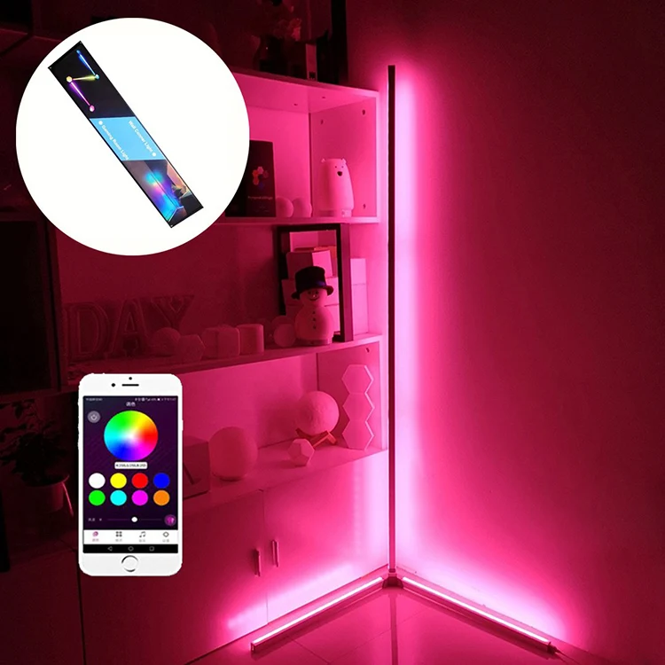 Высококачественная колональная умная настраиваемая Светодиодная лампа Home Floor Rgb угловые светильники