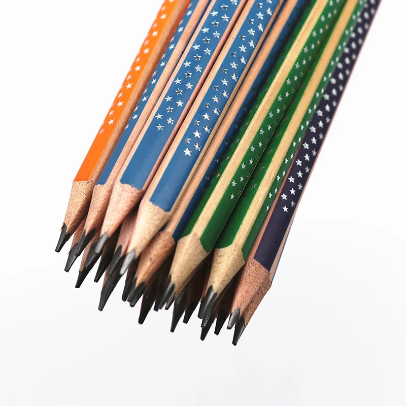 
HB Pencil Naturaland Colour Strip Star Body With Erase 