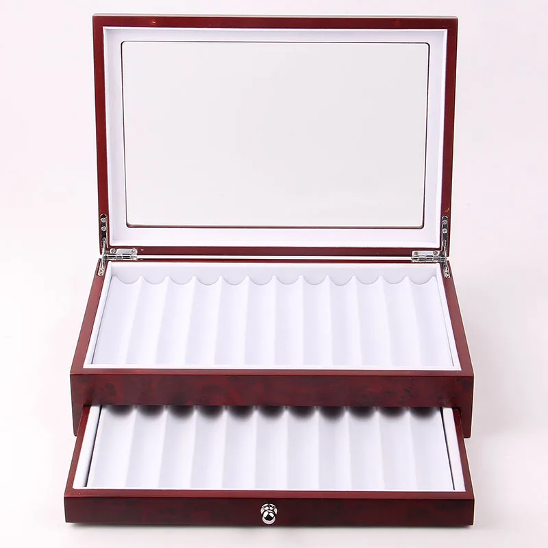 
Luxury Gift Pen Packaging Box 23 Slots Pen Organizer Box Wooden Pen Box Wholesale 