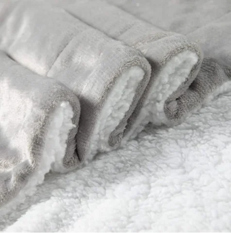 Теплое полиэфирное сверхмягкое одеяло на заказ, шерпа, Флисовое одеяло для зимы