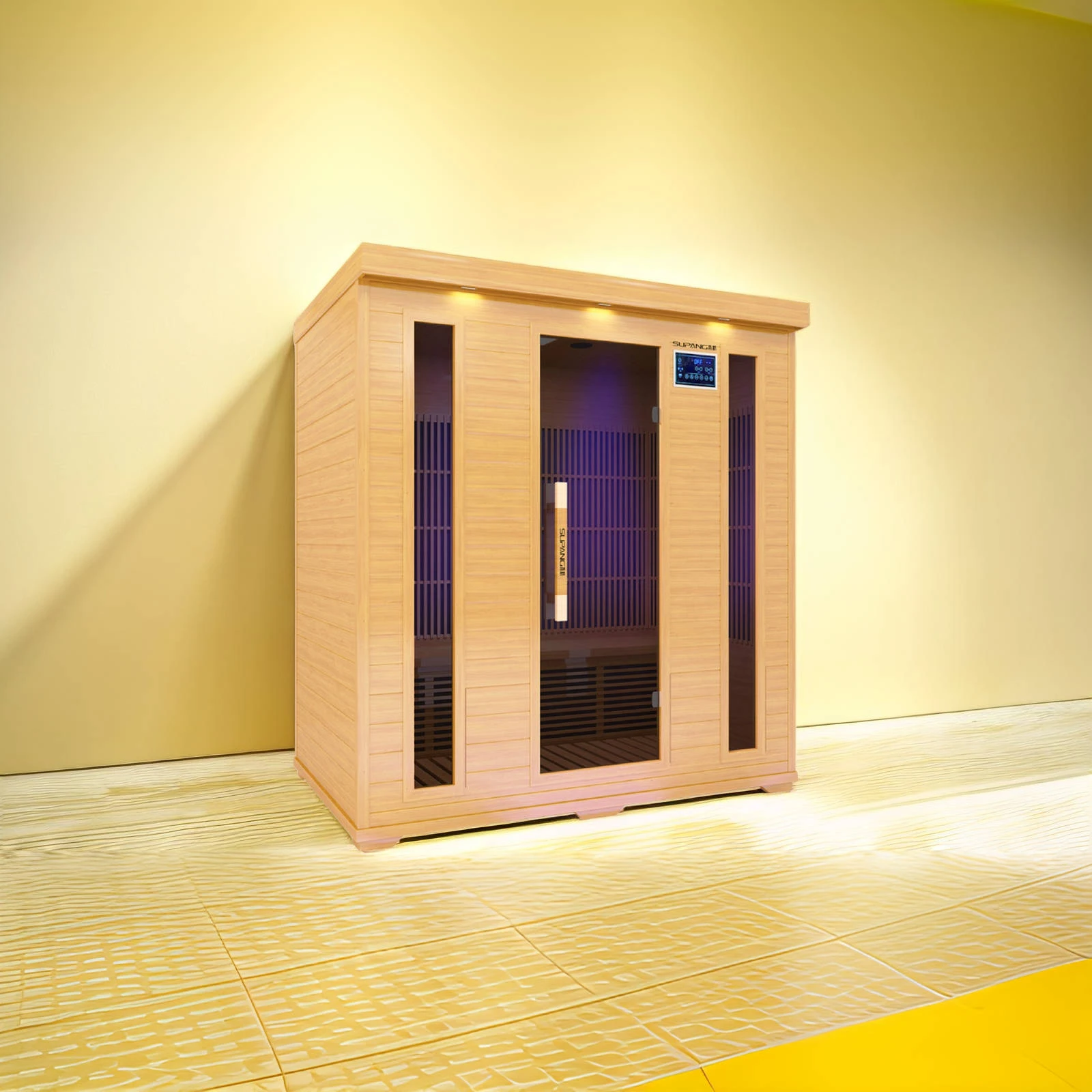 Deluxe custom 4 persons healthy Far infrared dry sauna 4 persons indoor family sauna room