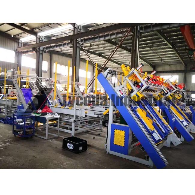 High quality wood pallet stacker machine for wood stringer pallet nailing machine