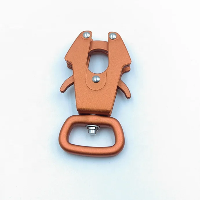 Aluminum Quick Release Frog shaped Clip Buckle Dog Leash Clasp Dog Chain Buckle for Linking Pet Collar