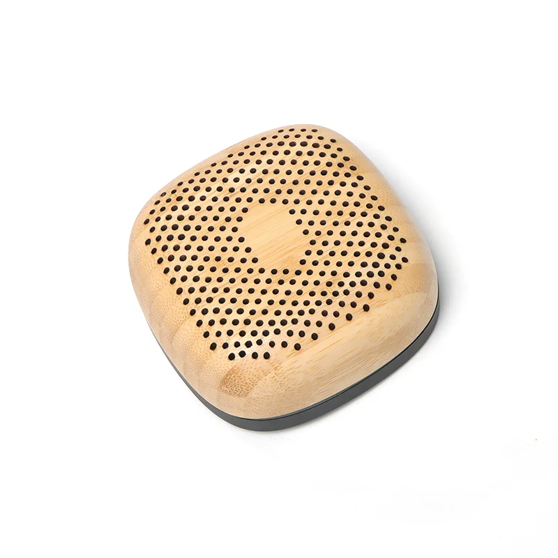 
Amazon Top Seller Portable Hamburger Natural Real Wood Music Speaker Loud Mini Blutooth Speakers With LED Lamp 
