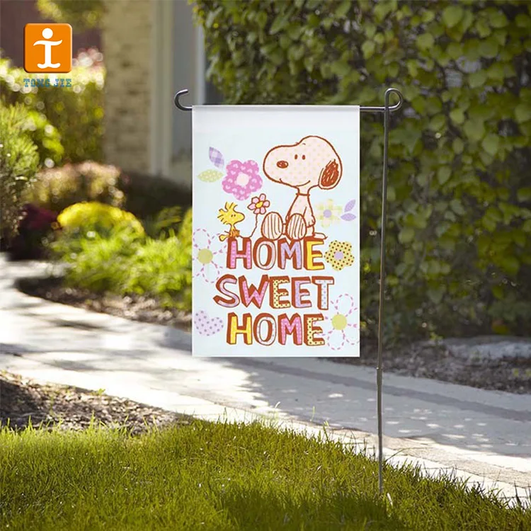 Flag Manufacturer Wholesale Custom Double Sided Sublimation Outdoor Yard Decoration Custom Blank Garden Flags with Pole