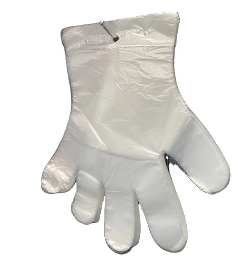 
Бытовые Литые полиэтиленовые одноразовые перчатки из полиэтилена высокой плотности для пищевых продуктов 