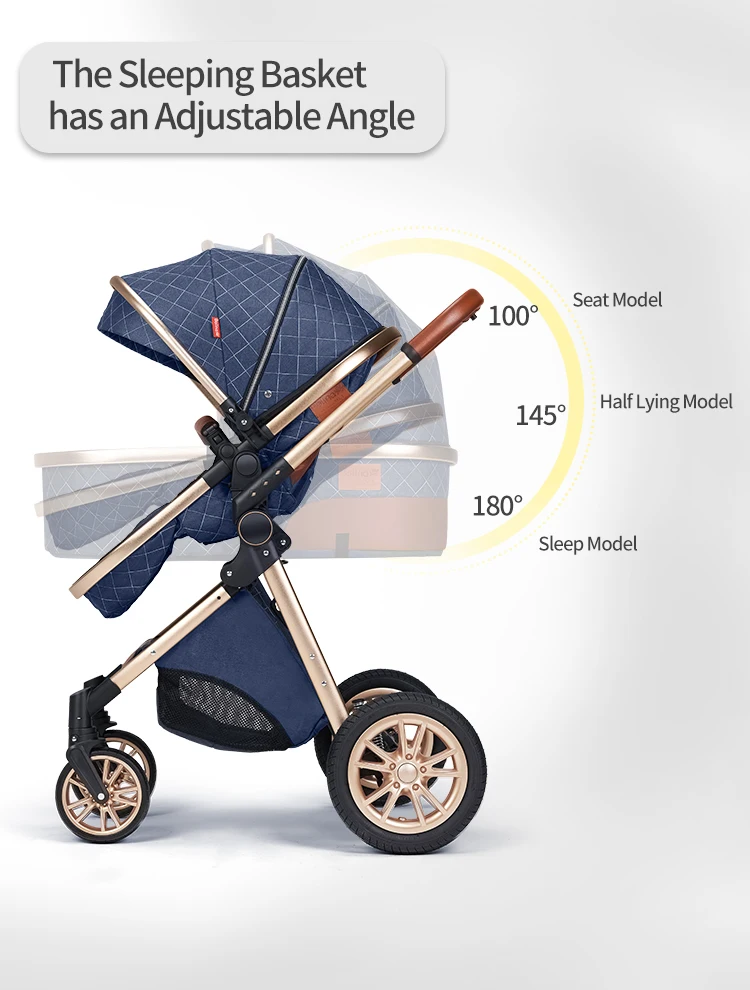 Cheap Travel System Luxury Baby Pram Stroller 3 In 1 For Baby baby walker Trolley