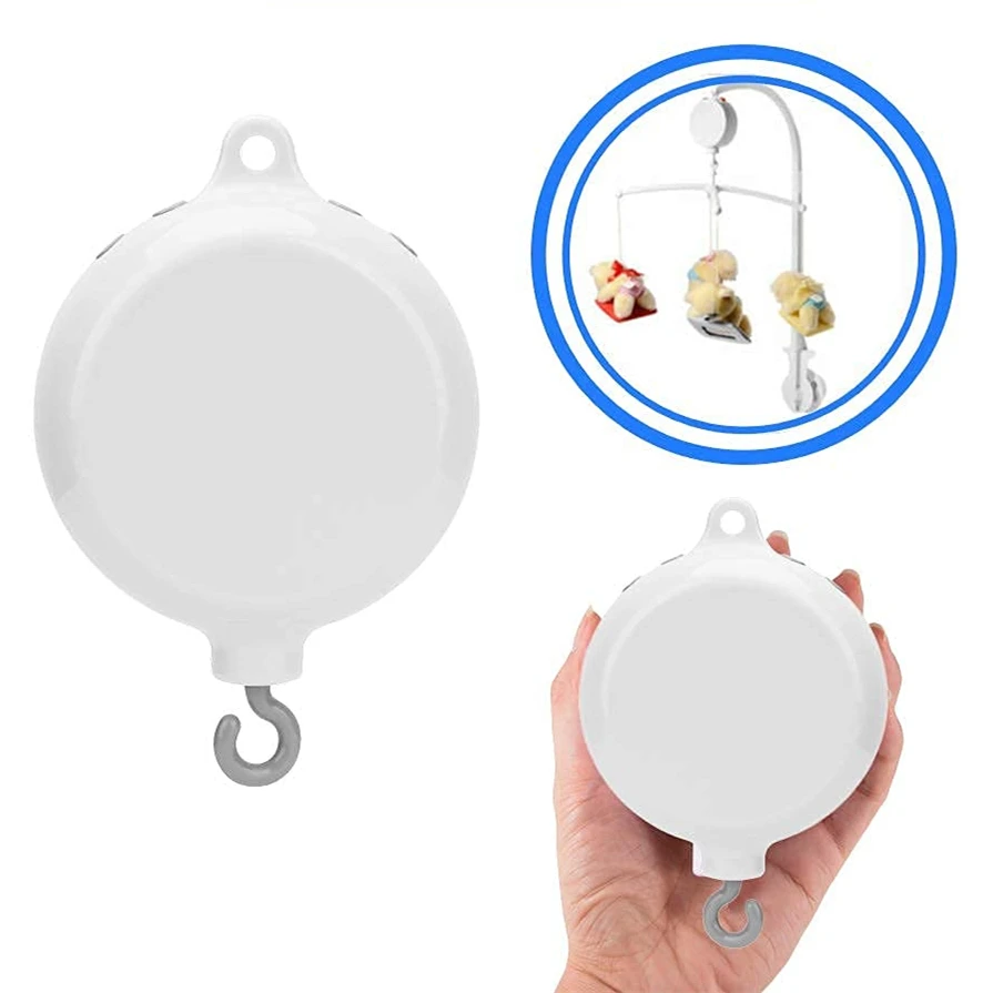 Baby Musical Mobile Music Box white color with 4 buttons easy matching home style Baby Bedding Rotary Plays 35 Tunes