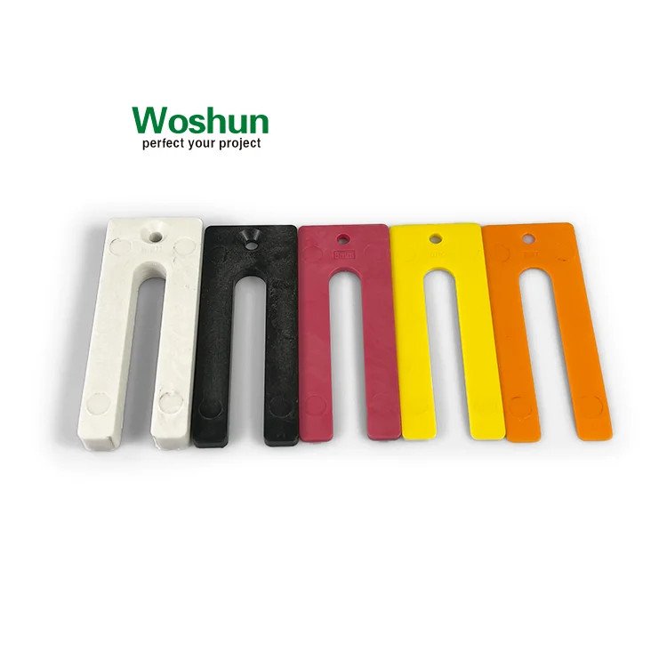 75\90\95\140mm U Type Plastic Window Packers Window Glazing Glass Flat Plastic Window Packers Plastic Horseshoe Shape Shim