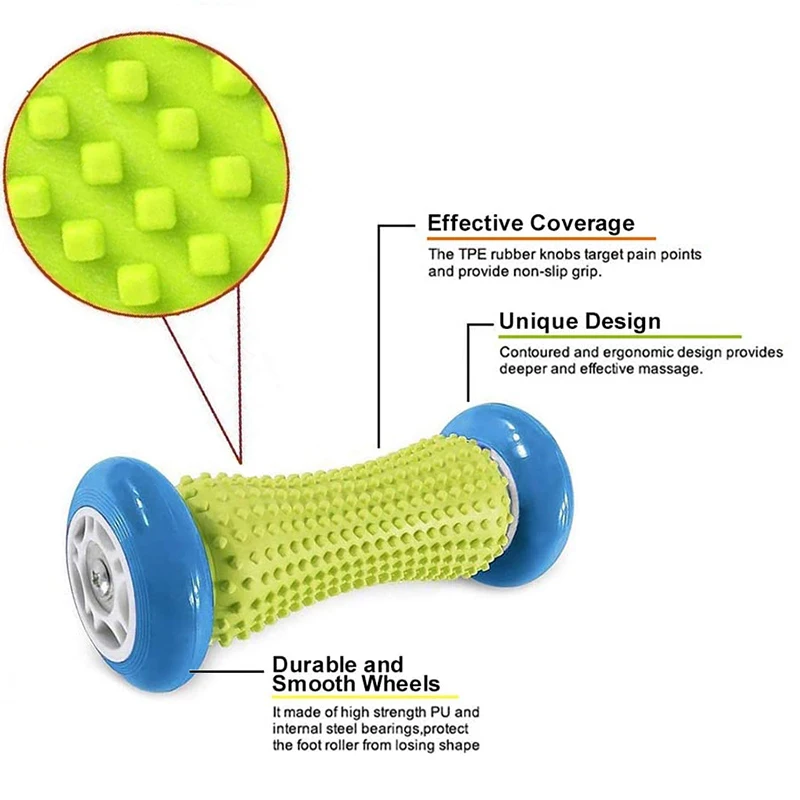 Foot Roller Acupressure Massage Hand Foot Roller Yoga Meridian Omnidirectional Fascia Relaxation Roller Relief Plantar Fasciitis