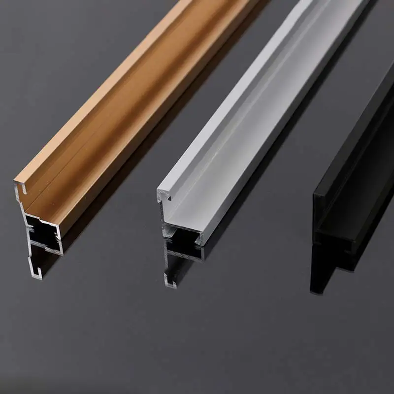 Bulk factory customized silver gold black aluminum photo frame molding