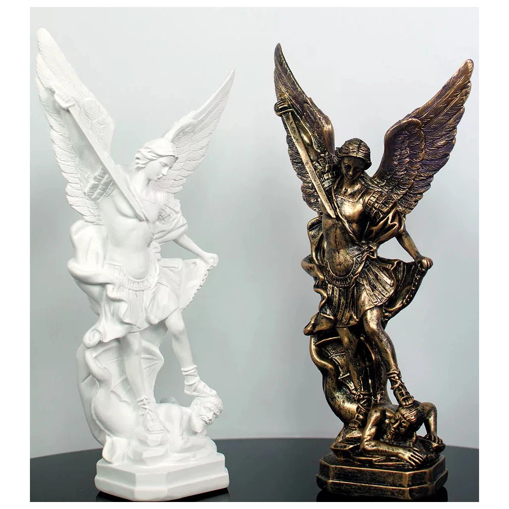 hot sale Demon Slayer archangel Saint Michael customized religious statue bronze statue