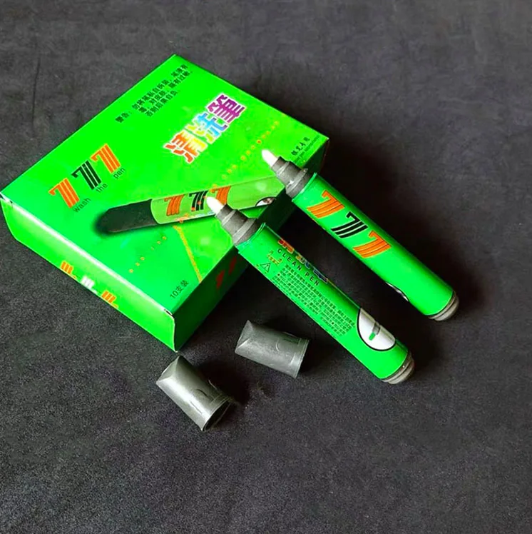 Топ Мода Чистый ручка для перемещения серебряные чернила на кожа наилучшего способа для очистки кожи