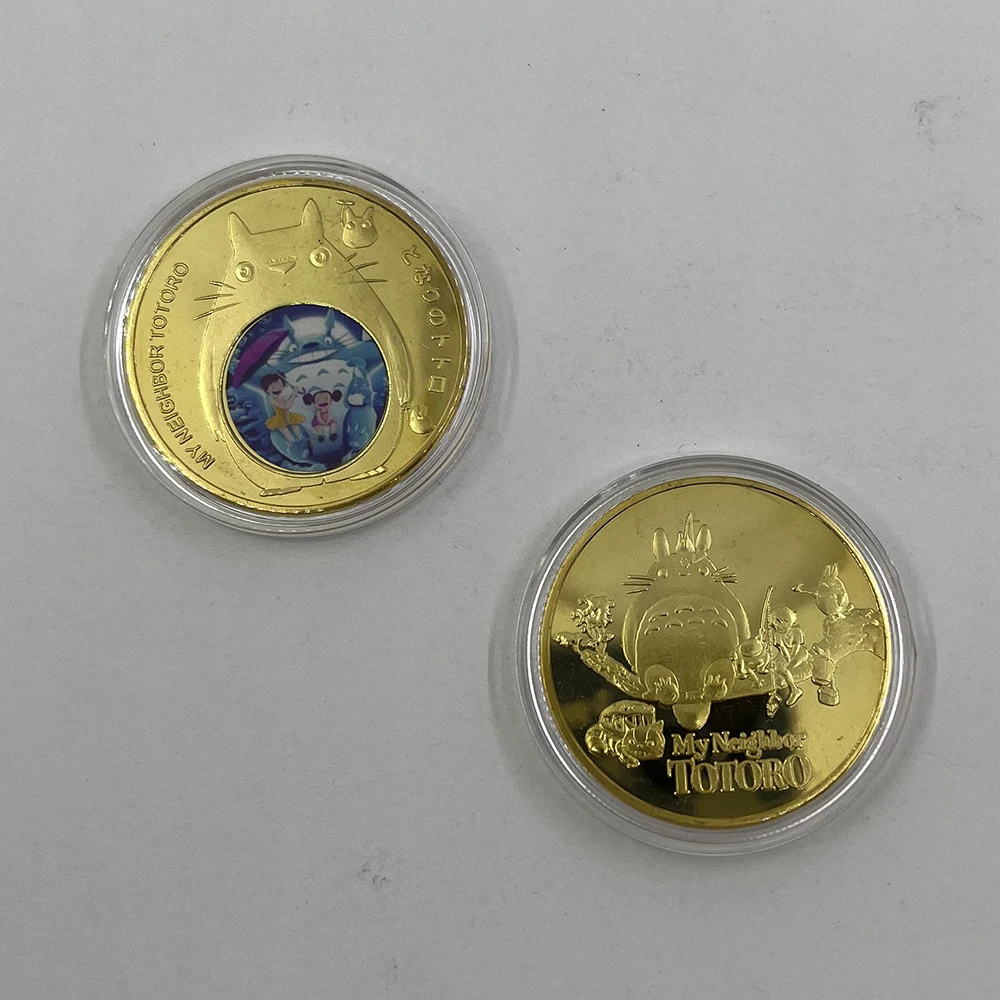 Personalized Cartoon Souvenir My Neighbour Totoro Collection Gold Plated Anime Coin