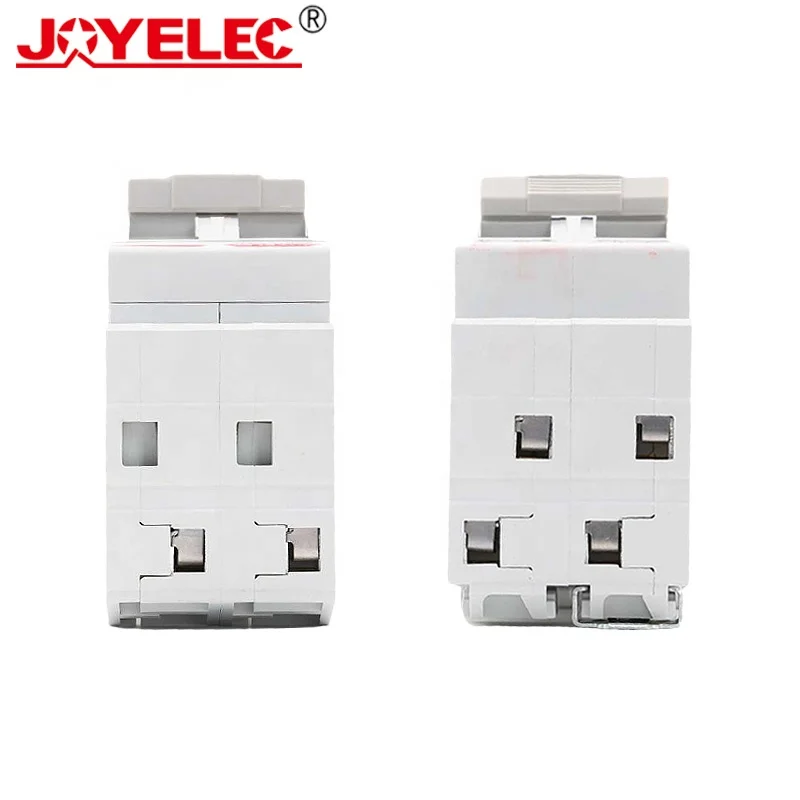 Joyelec переключатель Американская классификация проводов 2р 40A 63A 230/400vac модульный двойной мощность ручного переключения передачи установка на din-рейку